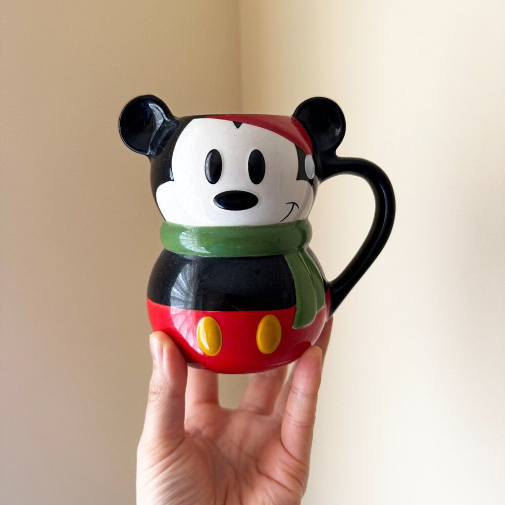 Collectible Official Disney Store Mickey Mouse Mug Winter Holiday